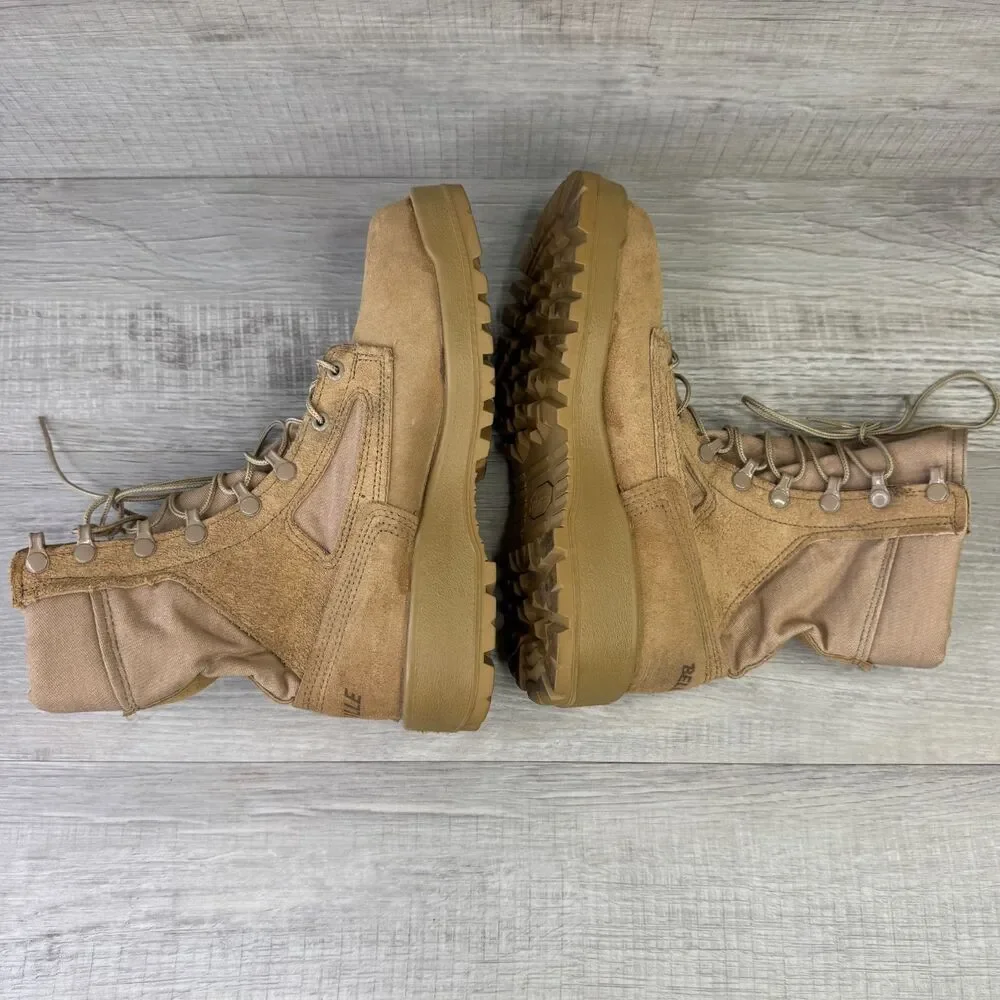 Belleville 390DES ST Mens 7 R Military Combat Boots Desert Tan Suede Hot Weather